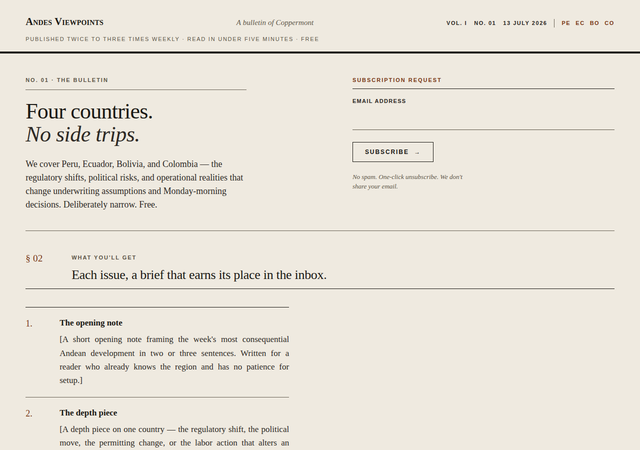 Top fold of the Bulletin version, by Minimax.